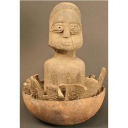 Fon Tribe Gourd Power Figure for Roof #1909695