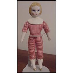 Doll Ruth Gibbs Godey Lady  7" Checked Body #1909743