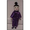 Image 1 : Doll Cloth Chinese Boy in Purple  9" #1909837