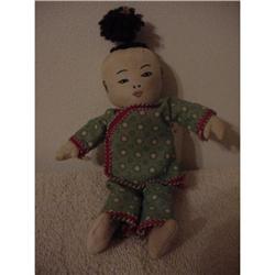 Doll Cloth Oriental Chinese 7" Yarn Hair #1909853