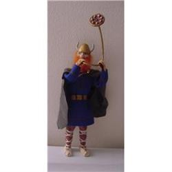 Doll Cloth  Viking  Man 7.5" Folk Art #1909869