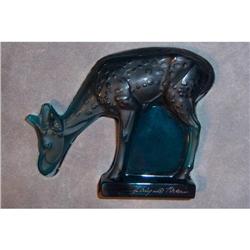 LALIQUE BLUE DEER DIAM PAPERWEIGHT FIGURINE #1909875