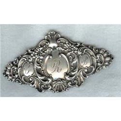 Chatelaine Pin. c1875 Sterling no chains. #1909886