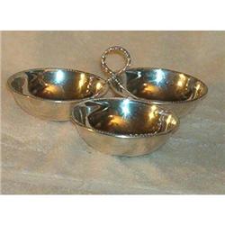 Sterling Serving dish 3  Part  with handle #1909961