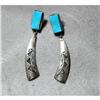 Image 1 : Handcrafted Turquoise Sterling Silver Overlay #1910300