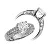 Image 1 : 2.25 carat PLATINUM VS DIAMOND RING ideal cut#1910541