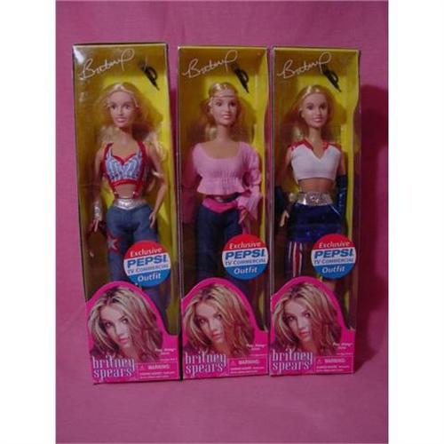3 Britney Spears Pepsi Tv Commercial Dolls 1910604