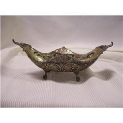 Vintage Silver four leg dish #1910757