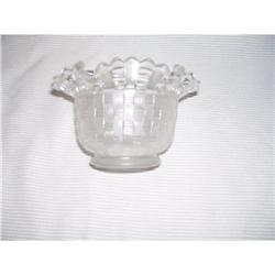 Fenton Open Edge Ruffled White Hat #1910759