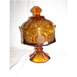 Fostoria Amber Coin Glass Candy Dish #1910767