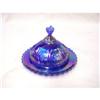 Image 1 : IMPERIAL GLASS BLUE STRAWBERY SEVER #1910811