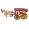 Image 1 : Cast Iron Vintage Ice Wagon #1910823