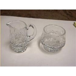 Crystal Sugar and Creamer Set Mint. WATERFORT #1919759