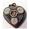 Image 1 : Victorian micro mosaic double sided heart #1920116