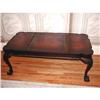 Image 1 : Weiman Coffee Table Leather Mahogany C.1920 #1935389