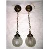 Image 1 : Globe Light Fixtures Hanging C.1920 Glass Brass#1935426