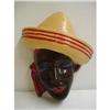 Image 1 : ANTIQUE - BLACK MAN HEAD - STRING HOLDER #1935530