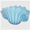 Image 1 : Large Fratelli Toso Blue Opalino Shell Bowl #1935595