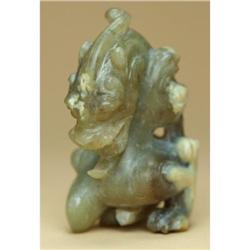 Jade Kneeling Beast Figurine #1935803