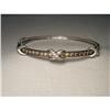 Image 1 : 14K WG 1.5 CT Chocolate Diamond Bangle Bracelet#1935906