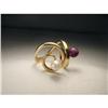 Image 1 : Estate 14K YG Pearl Amethyst Designer Ring #1936029