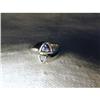 Image 1 : Rare 14K WG White Gold Trillion Tanzanite Ring #1936102