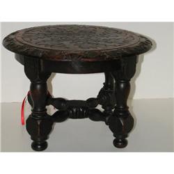 English round oak stool #1940804