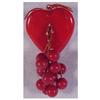 Image 1 : Bakelite heart with berries (red) #1940883