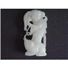 Image 1 : Chinese carved White jade Boy #1941254