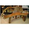 Image 1 : PRIMITIVE TEAK ROOT RUSTIC GEMBOL BENCH PEW  #1941444
