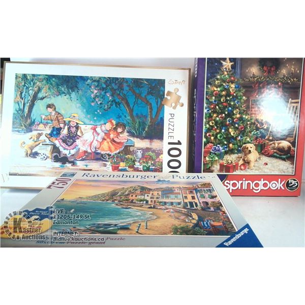 FLAT OF PUZZLES- 1000,750,500