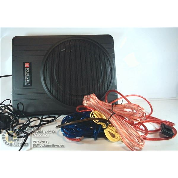 KUERL AMPLIFIED SUBWOOFER.