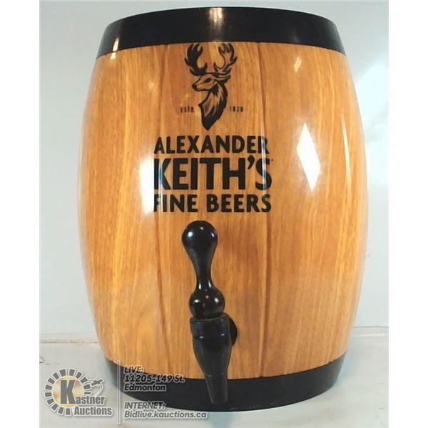 ALEXANDER KEITHS FINE BEERS BEER KEG