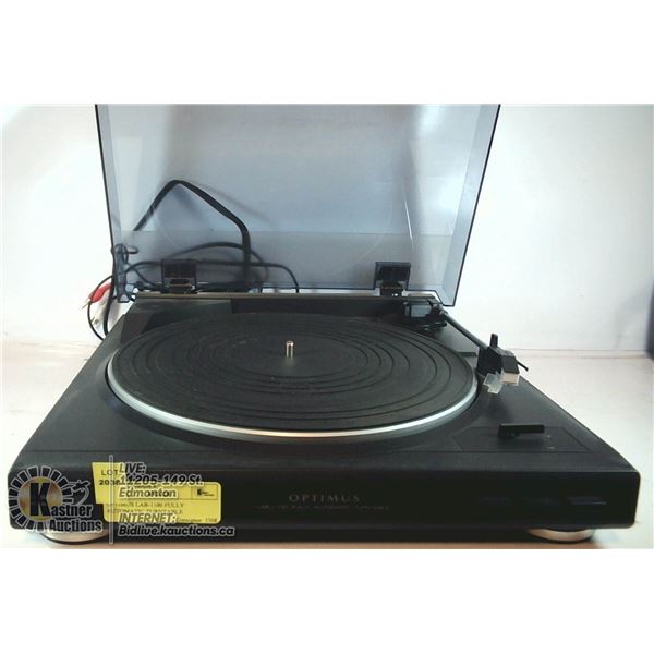 OPTIMUS LAB-1100 FULLY  AUTOMATIC TURNTABLE