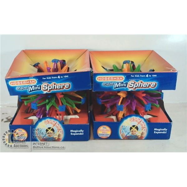 LOT OF 2 HOBERMAN THE ORIGINAL MINI SPHERE KIDS