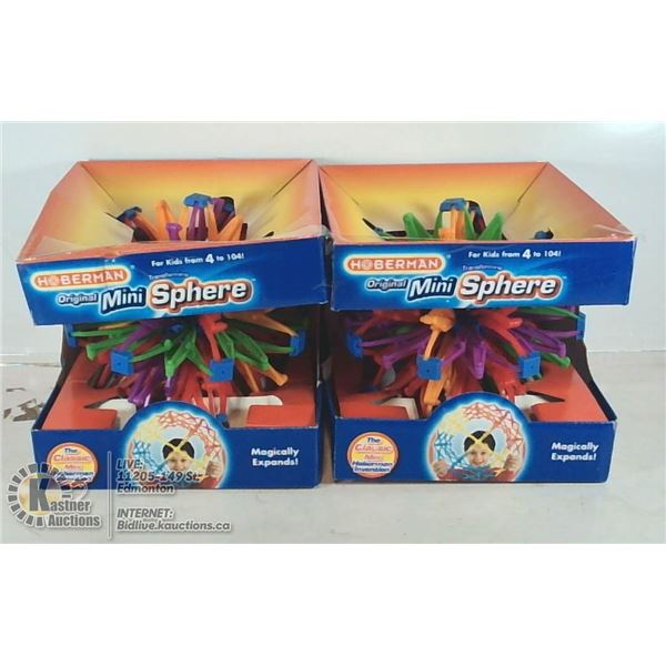 LOT OF 2 HOBERMAN THE ORIGINAL MINI SPHERE KIDS
