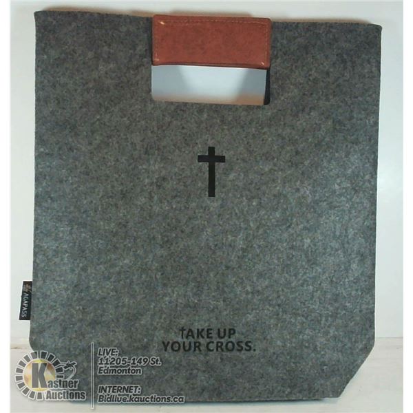 AGAPASS "TAKE UP YOUR CROSS" INSULATED TOTE.