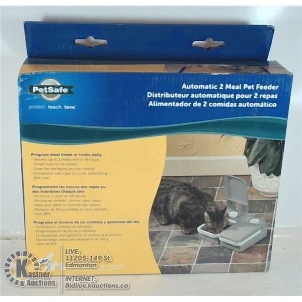 AUTOMATIC 2 MEAL PET FEEDER.