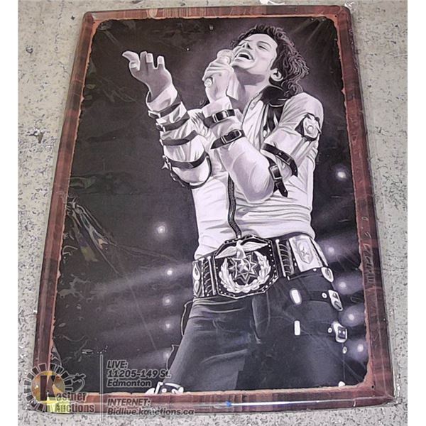 MICHAEL JACKSON TIN SIGN