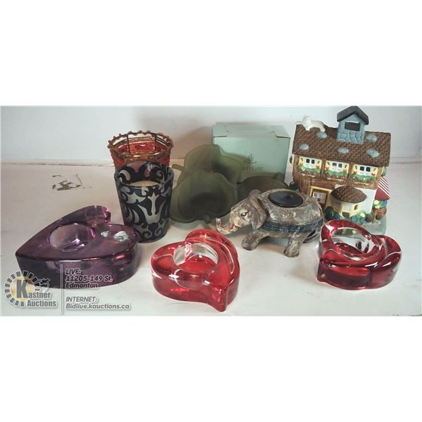 LOT OF PARTYLITE DECORATIVE VOTIVE HOLDER &
