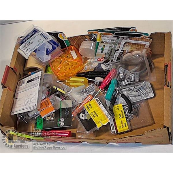 FLAT OF MISC HARDWARE & TOOLS