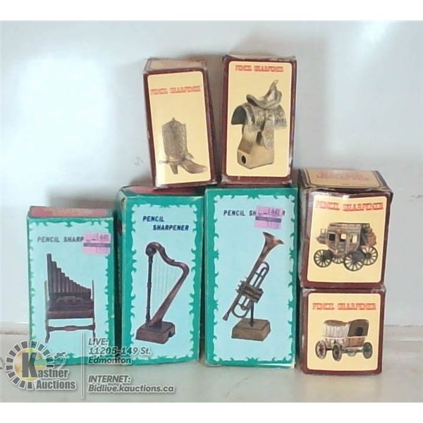 DIE CAST VINTAGE PENCIL SHARPENER COLLECTION OLD