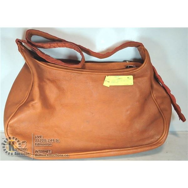 NEW BURNT ORANGE GENUINE LEATHER PURSE