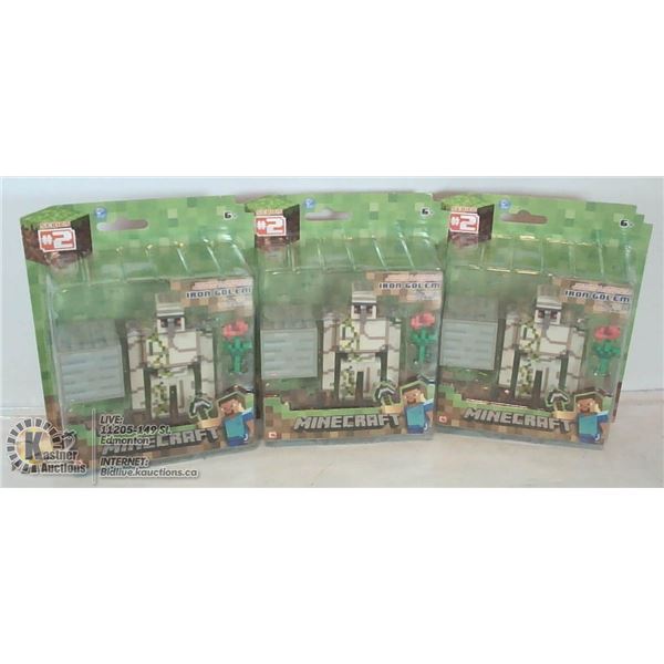LOT OF 3 MINECRAFT FIGURES