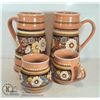 Image 1 : HAND PAINTED CZECH REPUBLIC 2 STEINS & 2 MUGS