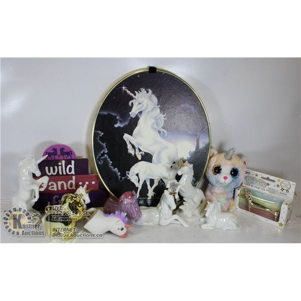 FLAT WITH UNICORN DECOR INCL. COLLECTION OF 5