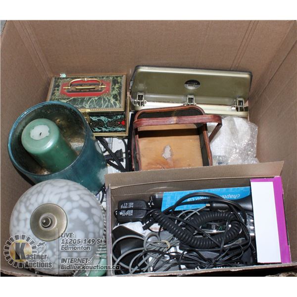 UNCLAIMED BOX OF MISC ITEMS