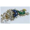Image 1 : UNIQUE VINTAGE LARGE DRAGON BROOCH