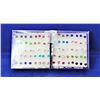 Image 1 : 12)  LOT OF 40 MULTI COLORED CRYSTAL STUD