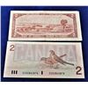 Image 1 : 18)  LOT OF 2 CANADIAN $2.00 BANKNOTES, 1986 &